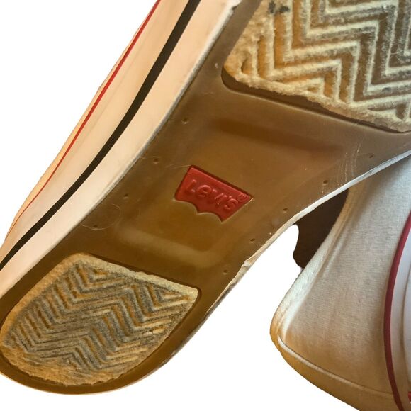 Levi's Canvas Shoes Men Size 12 White Lace Up Sneakers 719717 - Picture 10 of 10